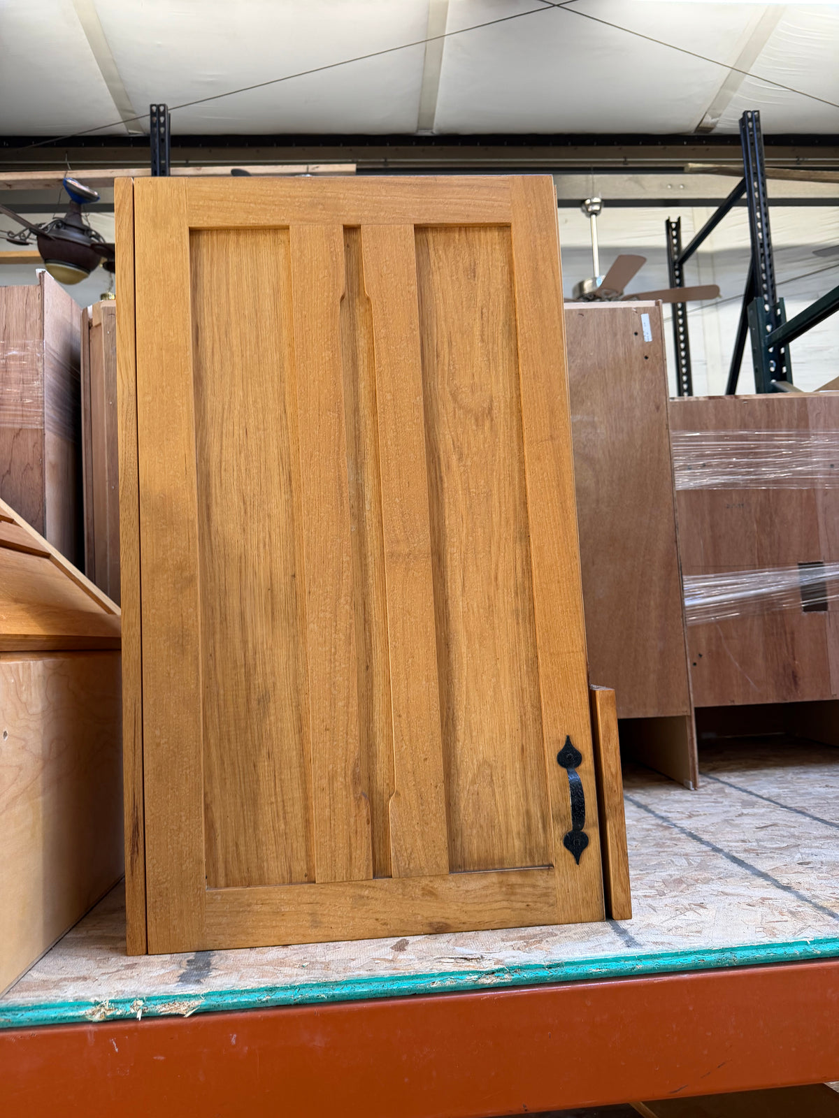 10ft Reclaimed Oak Wall Cabinet Set, 4-Piece