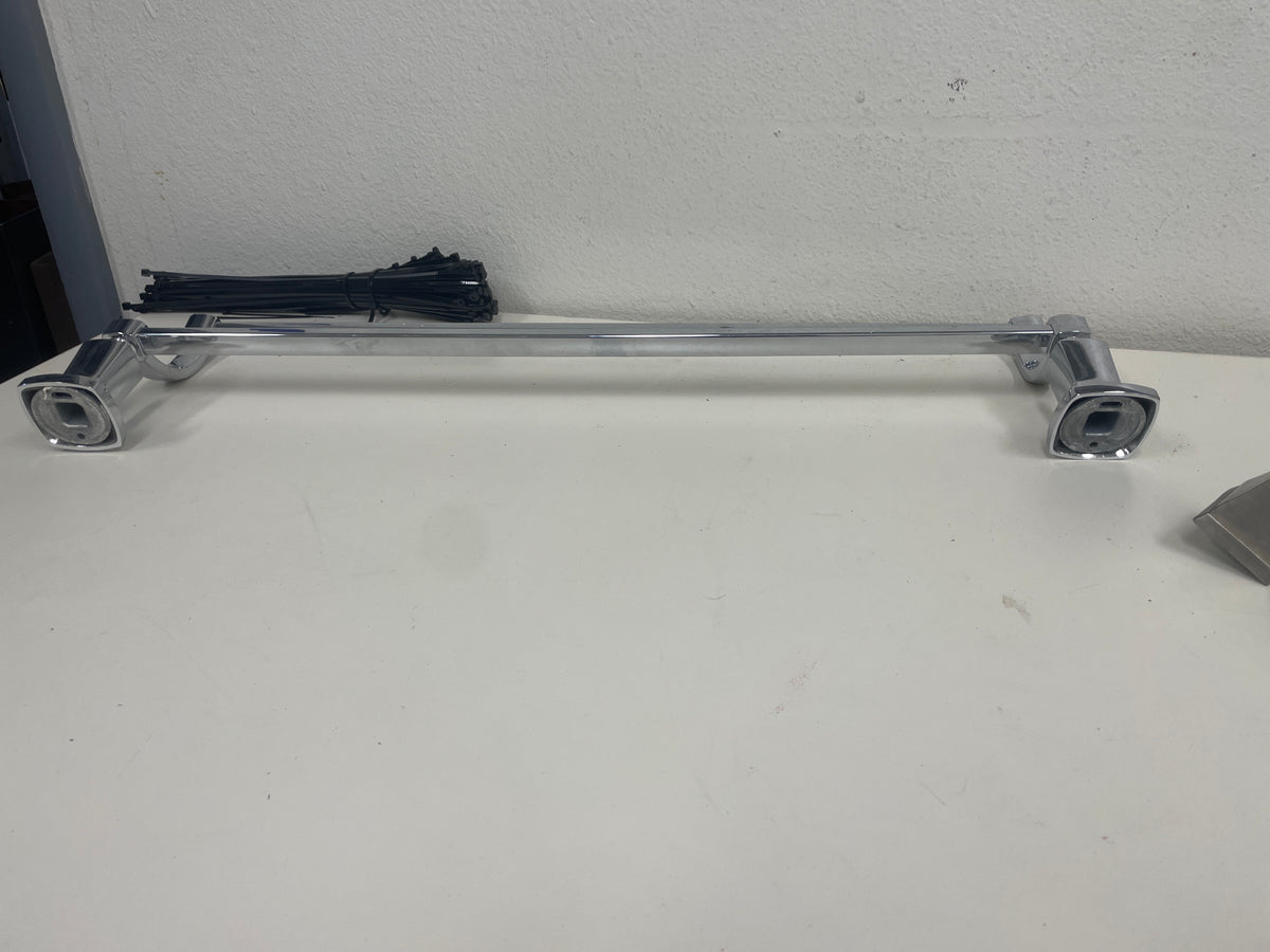 24in Reclaimed Chrome Double Towel Bar