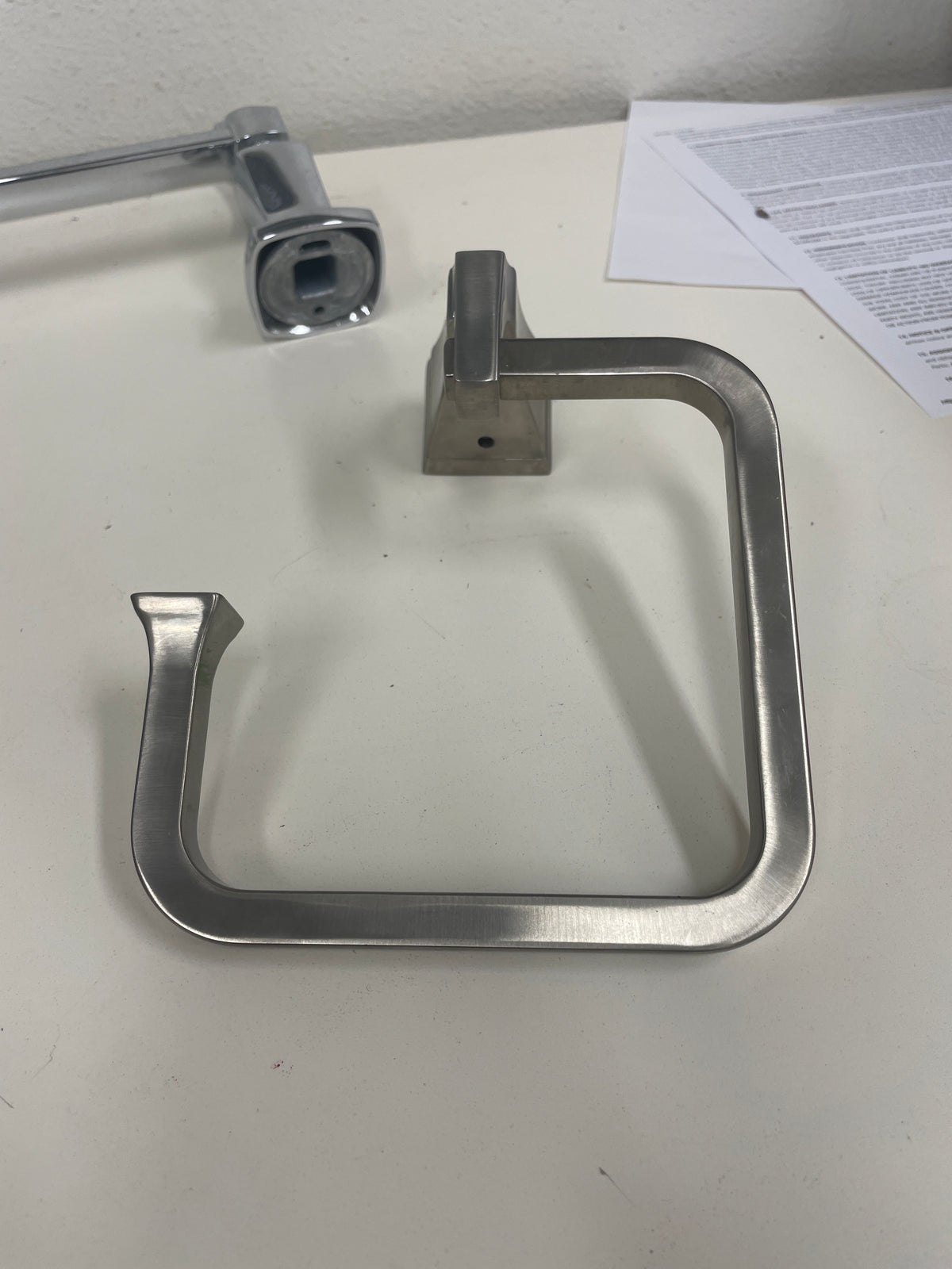 Brushed Nickel Hand Towel Ring