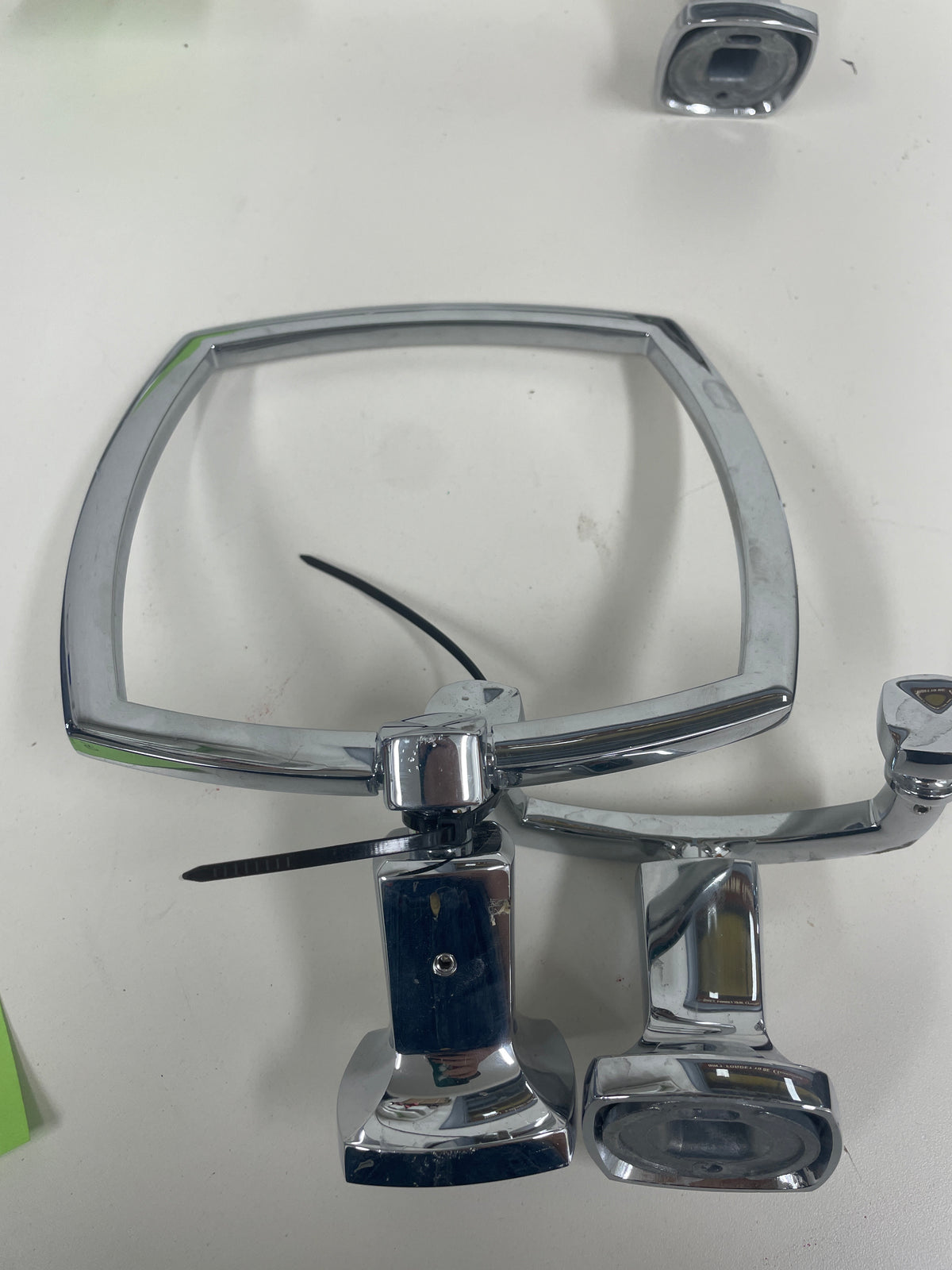 Chrome Bathroom Hardware Set, Towel Holder and Ring