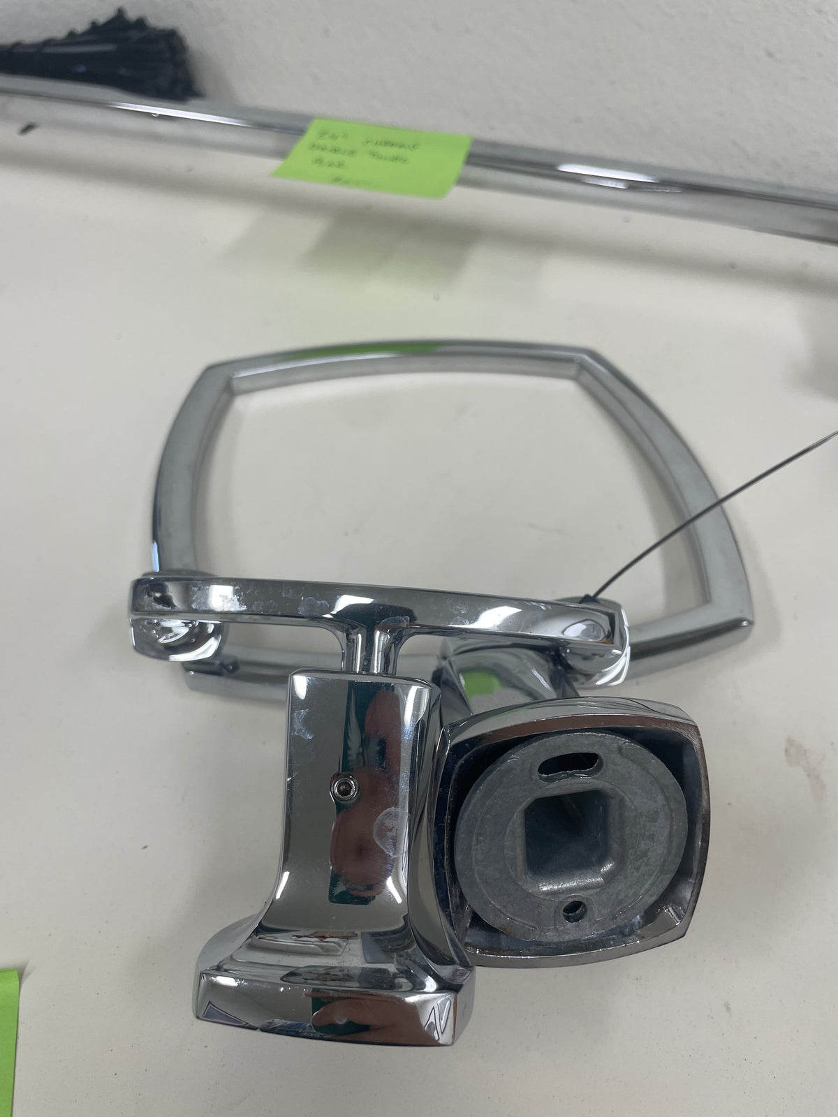 Chrome Bathroom Hardware Set, Towel Holder and Ring