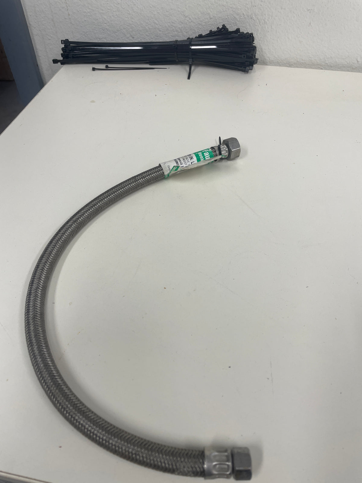 Chrome Braided Faucet Supply Line, 20in