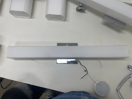 Reclaimed Linear Bar Vanity Fixture, Brushed Nickel