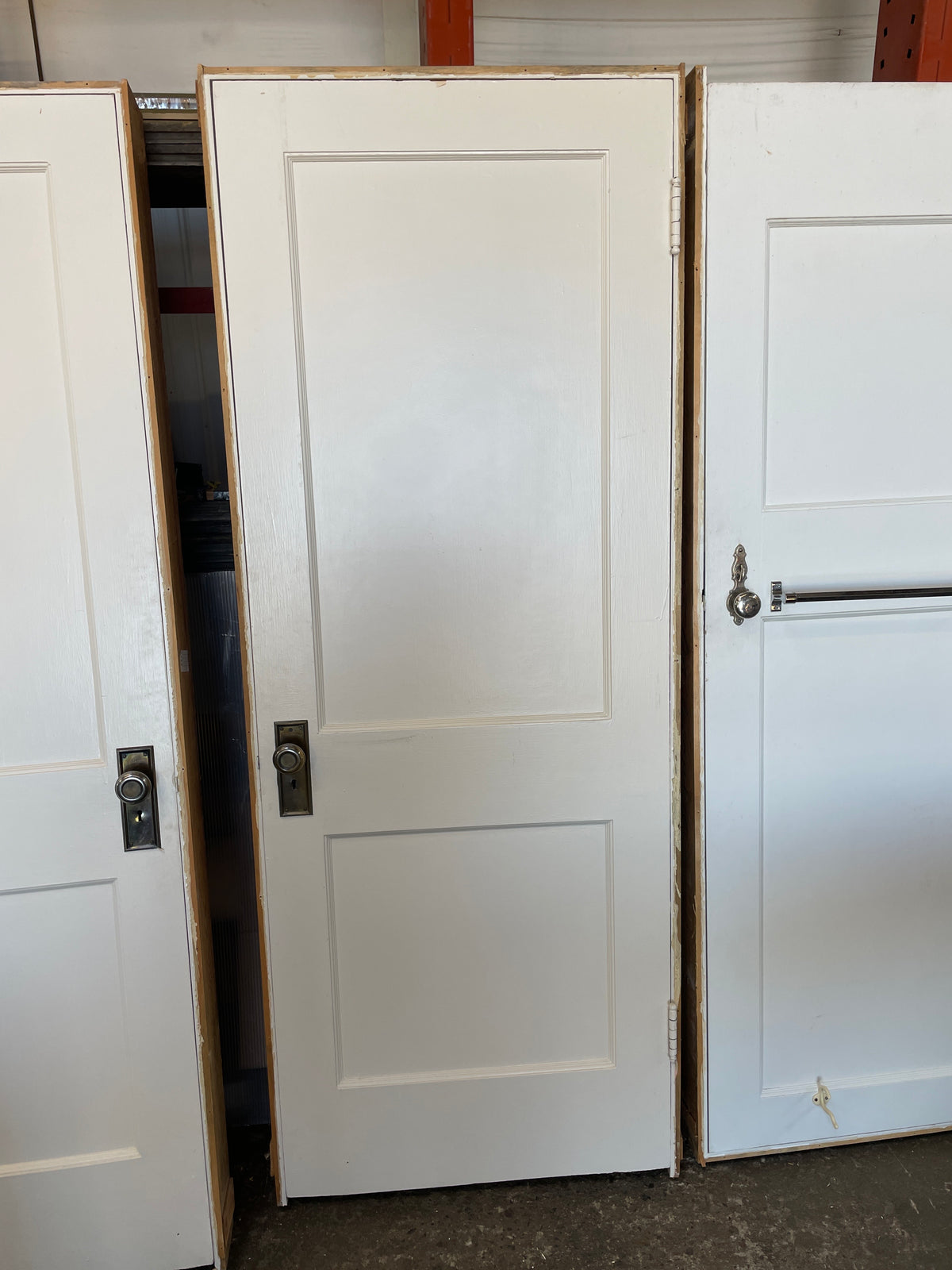 30x80 LHS Interior Hollow 2 Panel Prehung Door, White