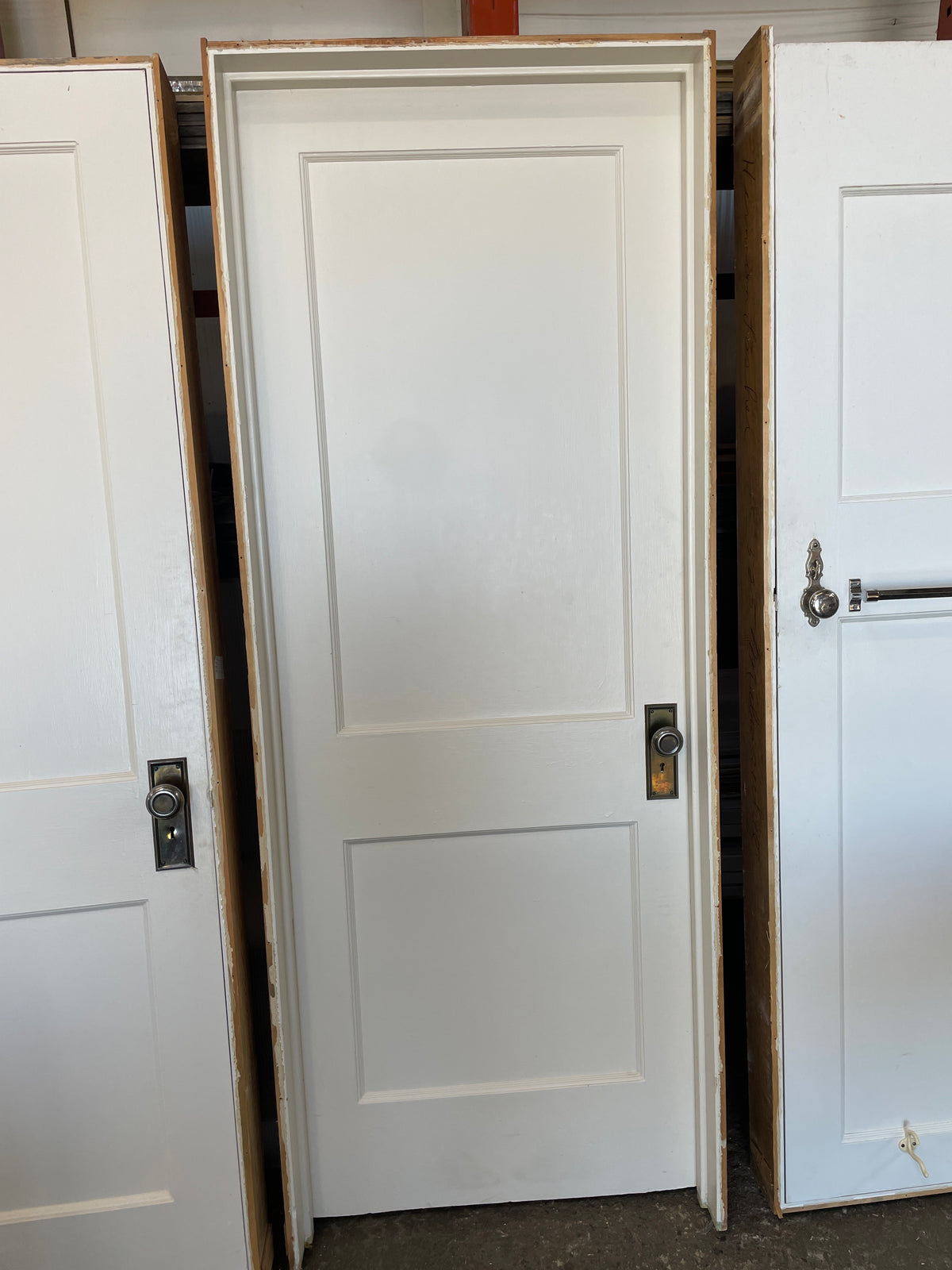 30x80 LHS Interior Hollow 2 Panel Prehung Door, White