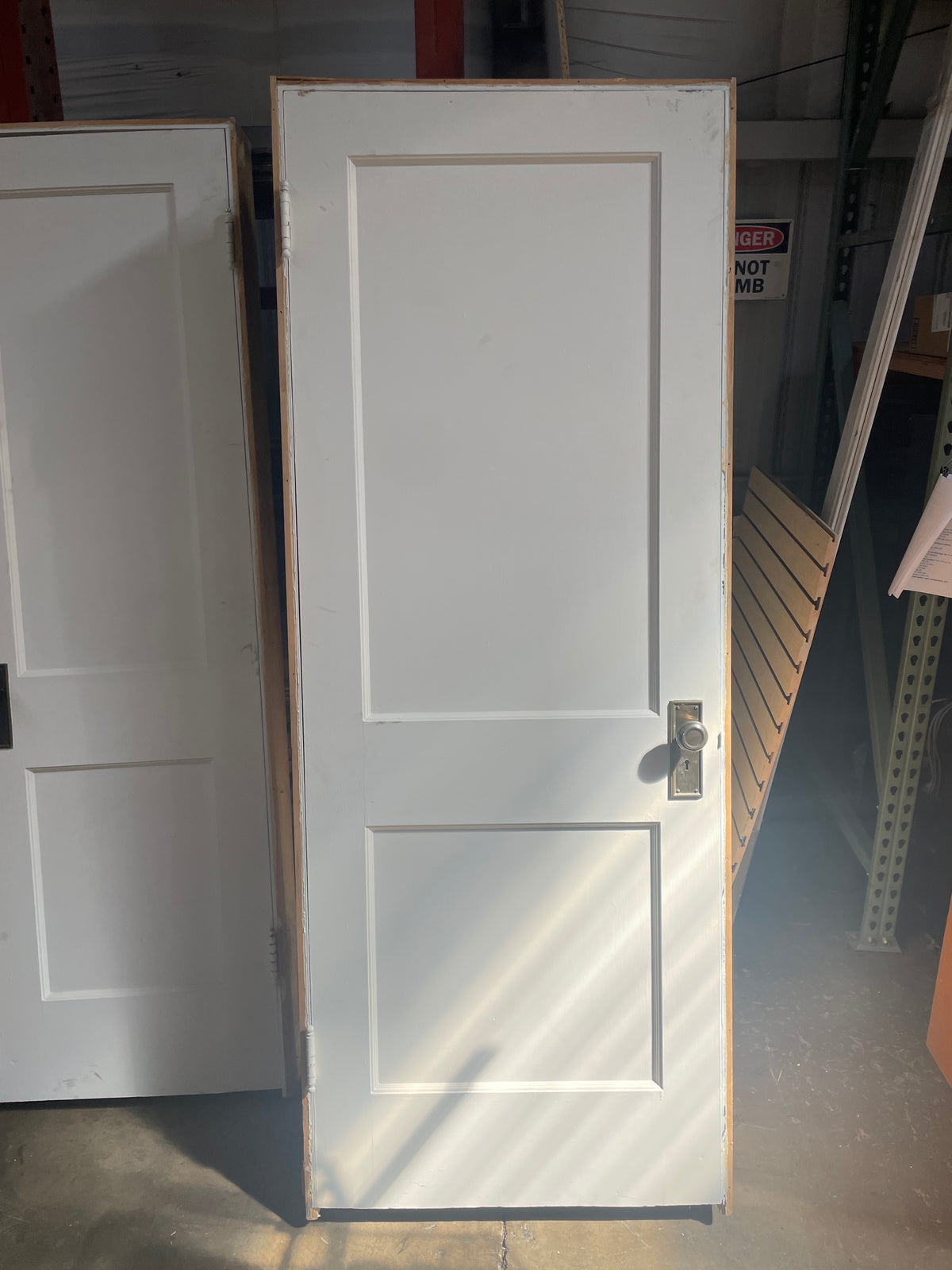 30x80 RHS Interior Hollow 2 Panel Prehung Door, White