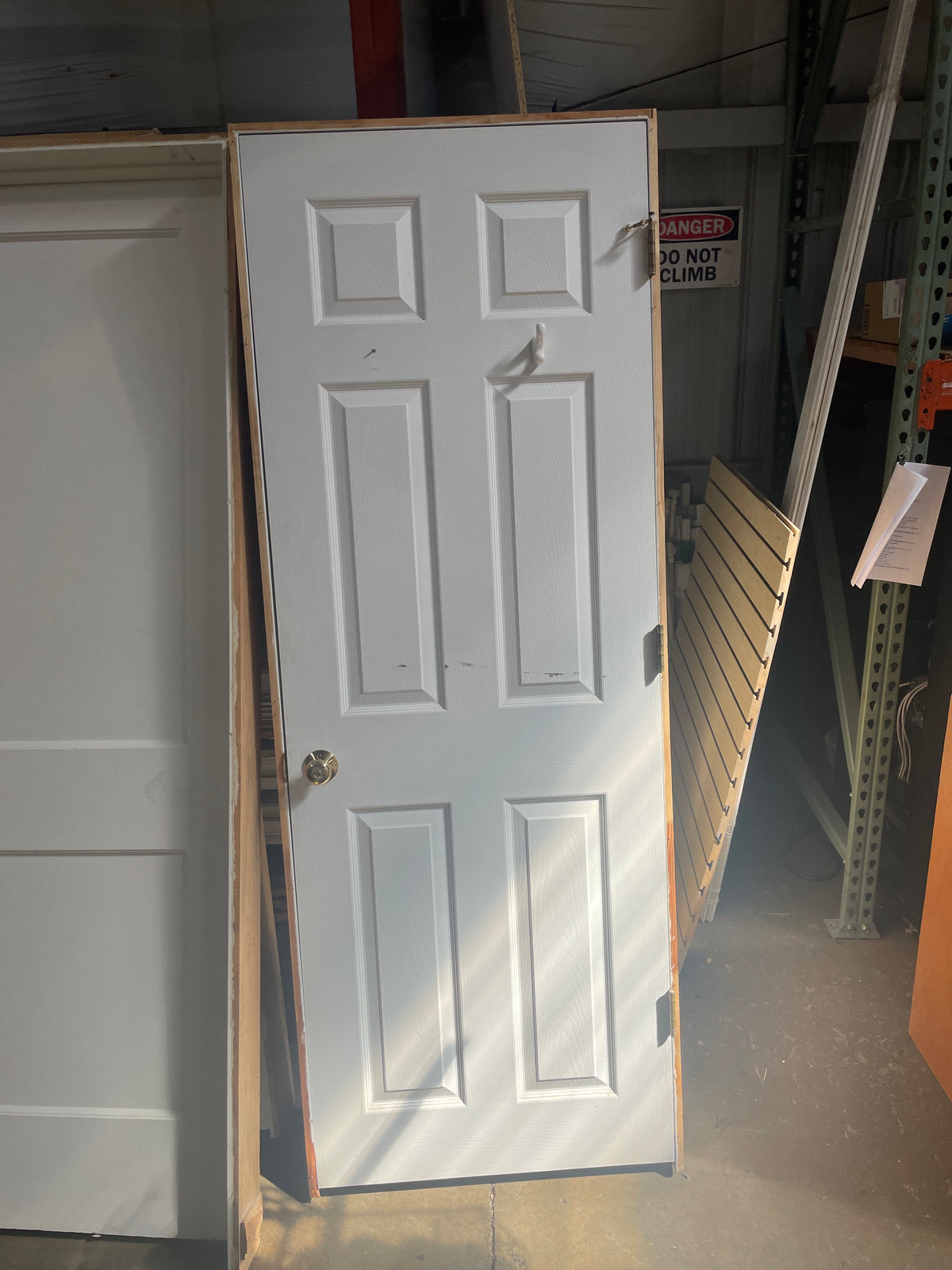 28x78 LHS Interior Hollow 6 Panel Prehung Door, White