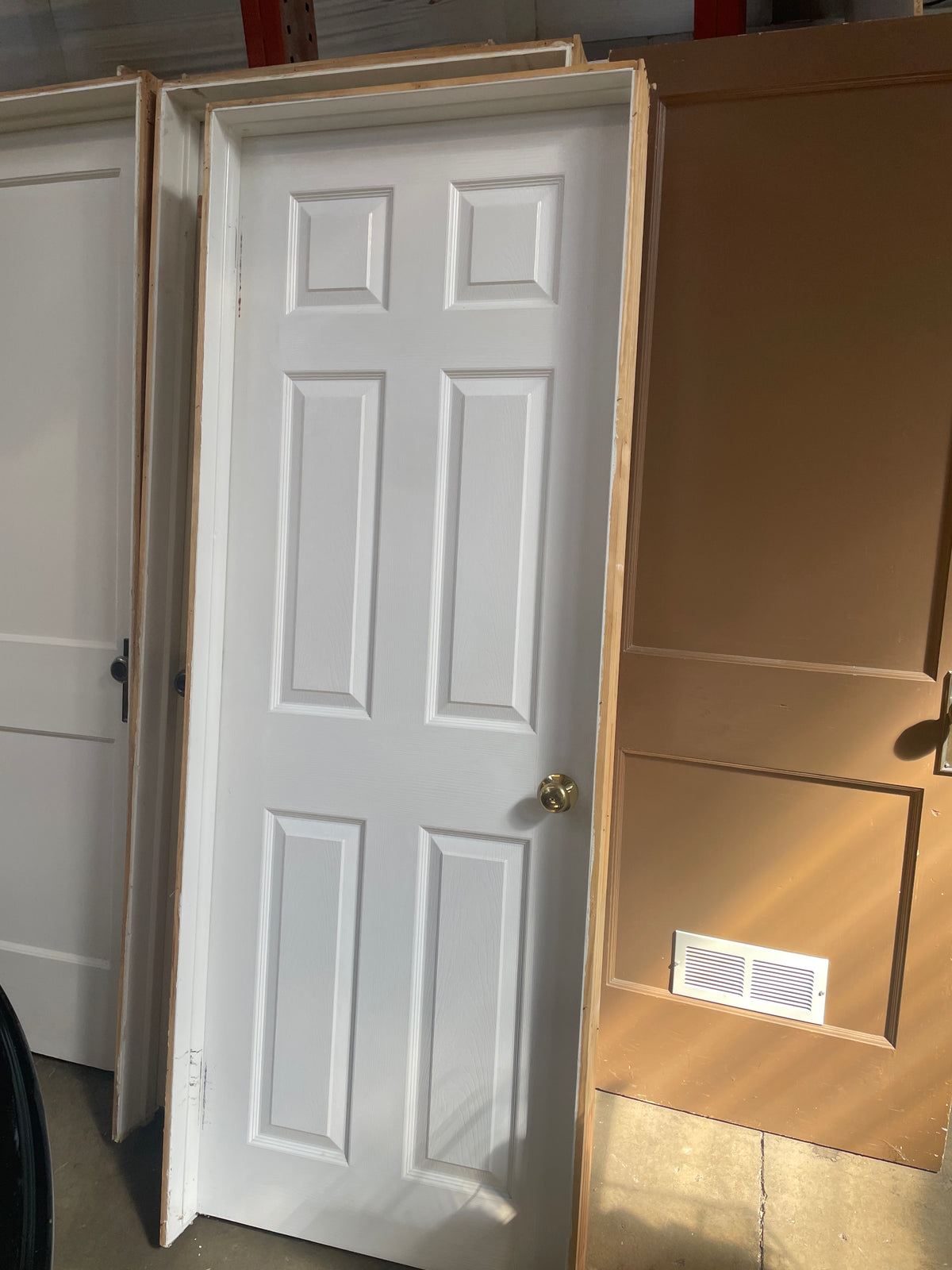 28x78 LHS Interior Hollow 6 Panel Prehung Door, White
