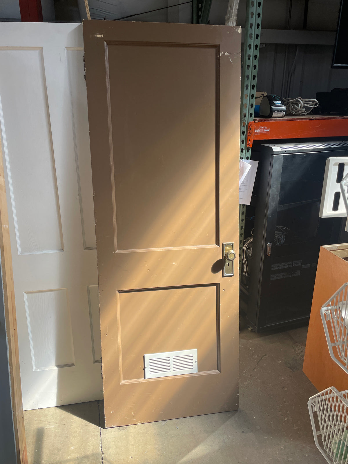29x79 LHS Interior Hollow 2 Panel Slab Door, Brown