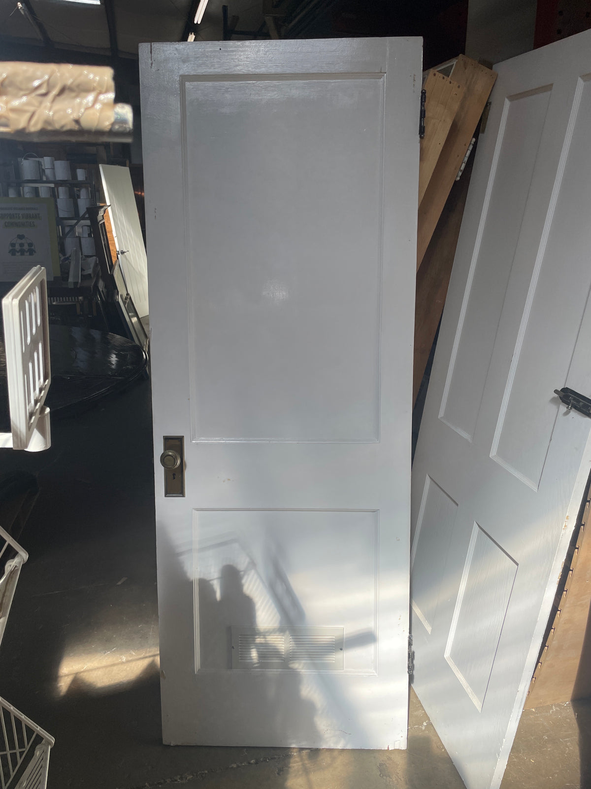 29x79 LHS Interior Hollow 2 Panel Slab Door, Brown