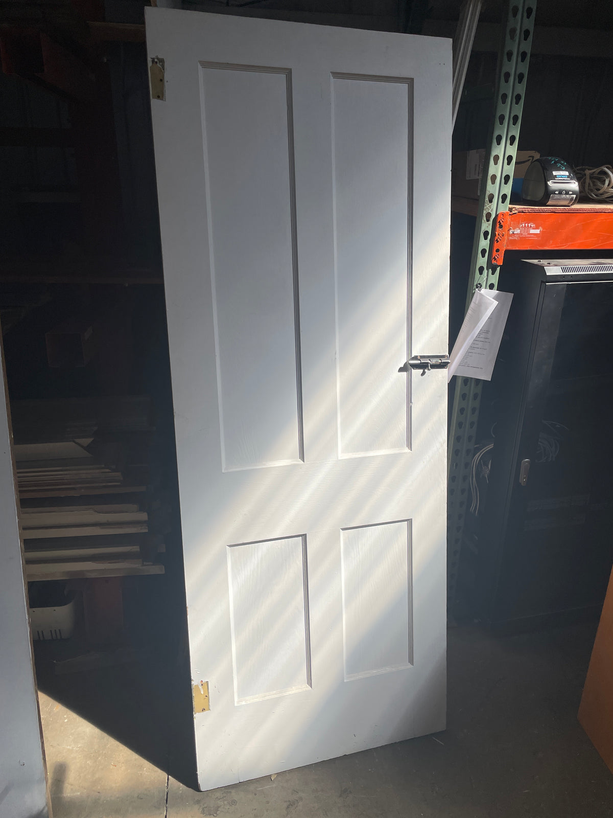 30x78 LHS Interior Hollow 4 Panel Slab Door, White