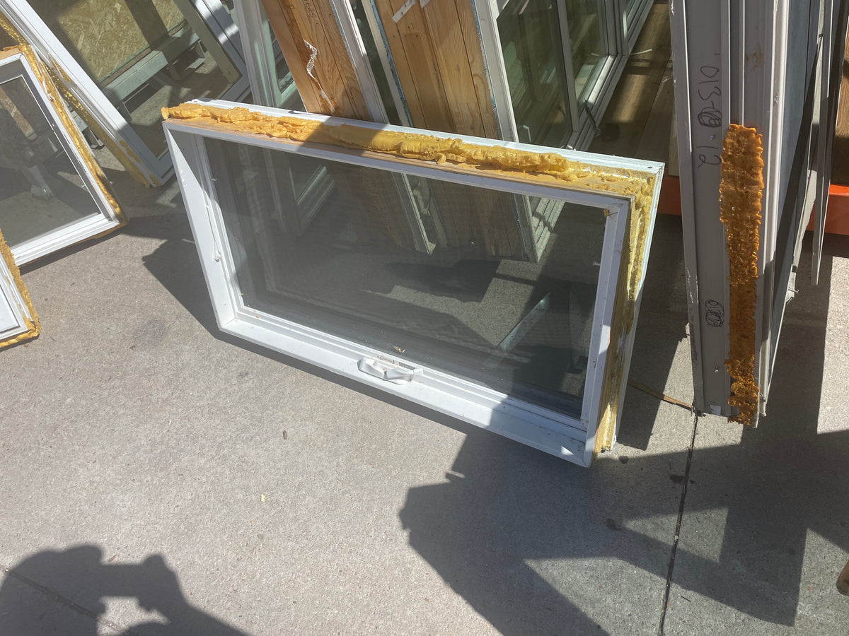 42x23 Reclaimed Casement Wood Window, White