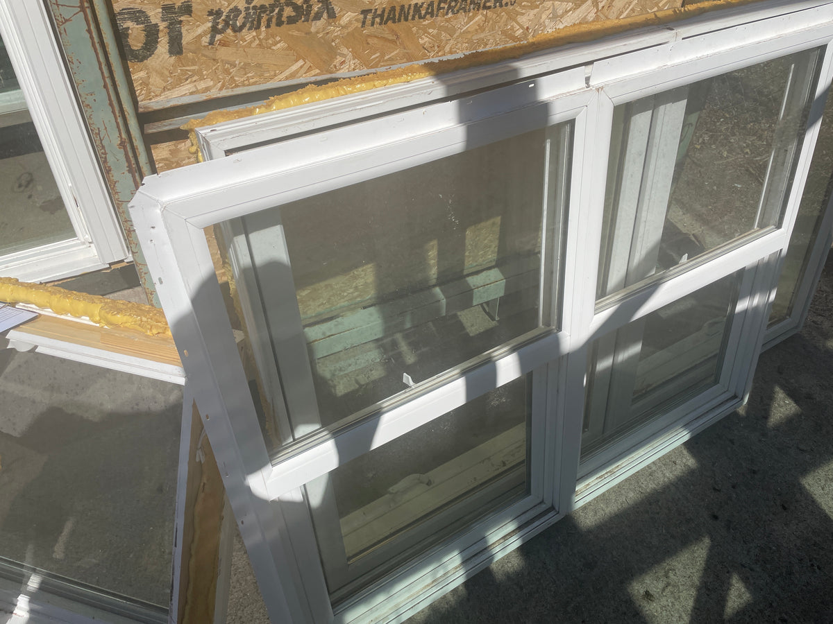 47x36 Reclaimed Single Hung Vinyl Window, White ID #J922.09