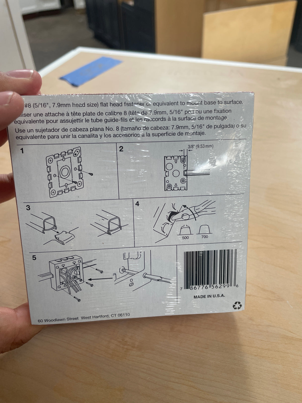 Wiremold White Surface Mount Outlet Box, New