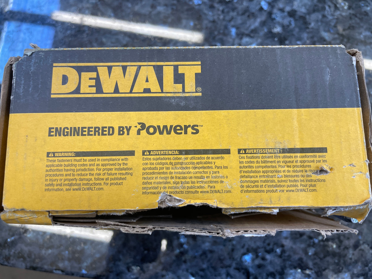 DeWalt Power-Stud+ SD1 3/8" x 3" Seismic Wedge Anchors, New
