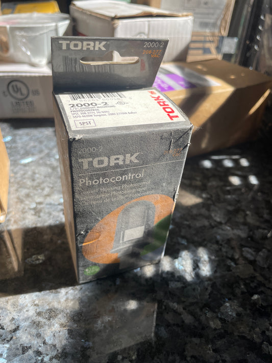 Tork 2000-2 Lexan Housing Photocontrol, 1/2" Conduit Mount, New