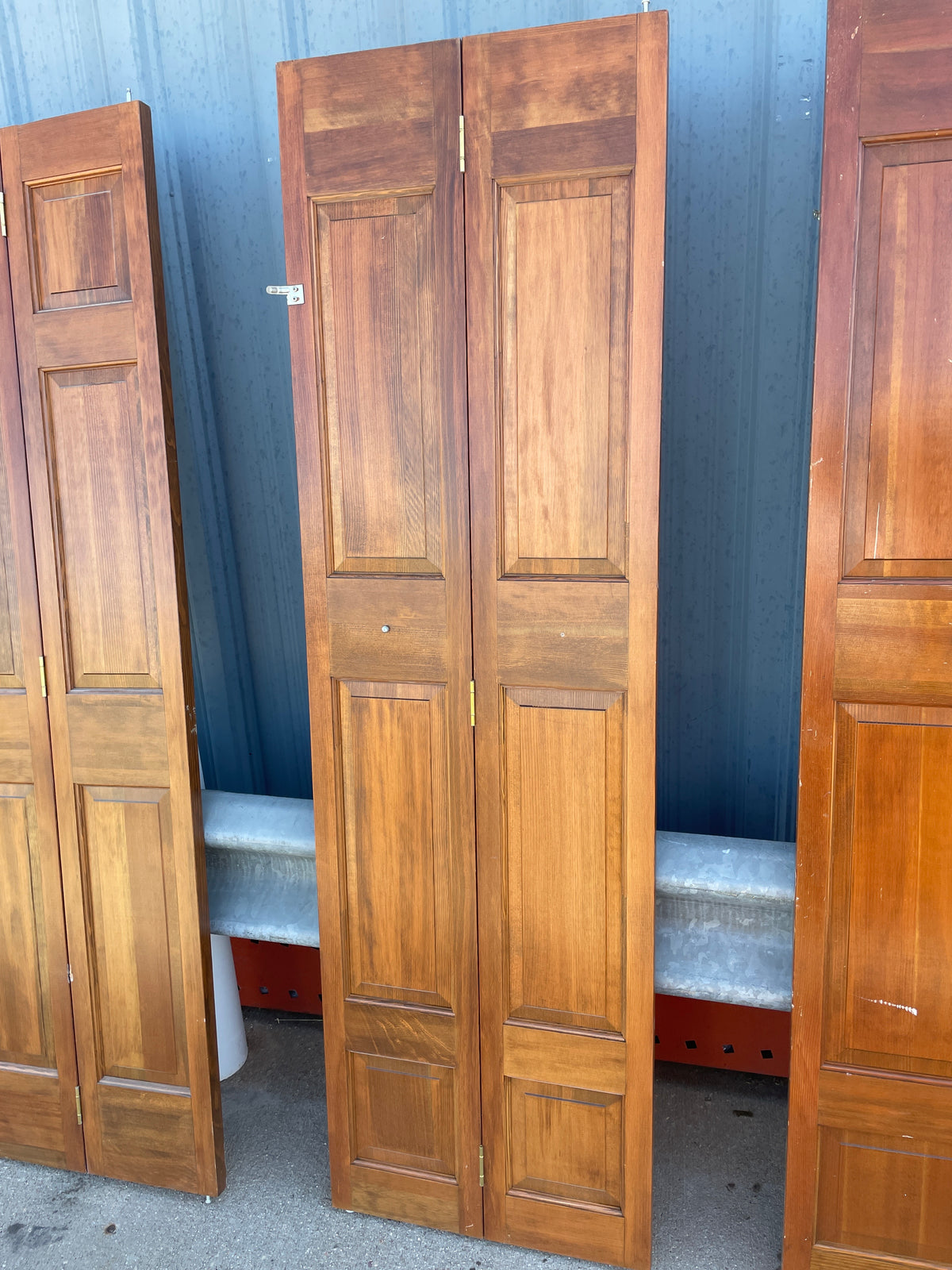24x79 Interior Solid 6 Panel Bi-Fold Slab, Wood Finish