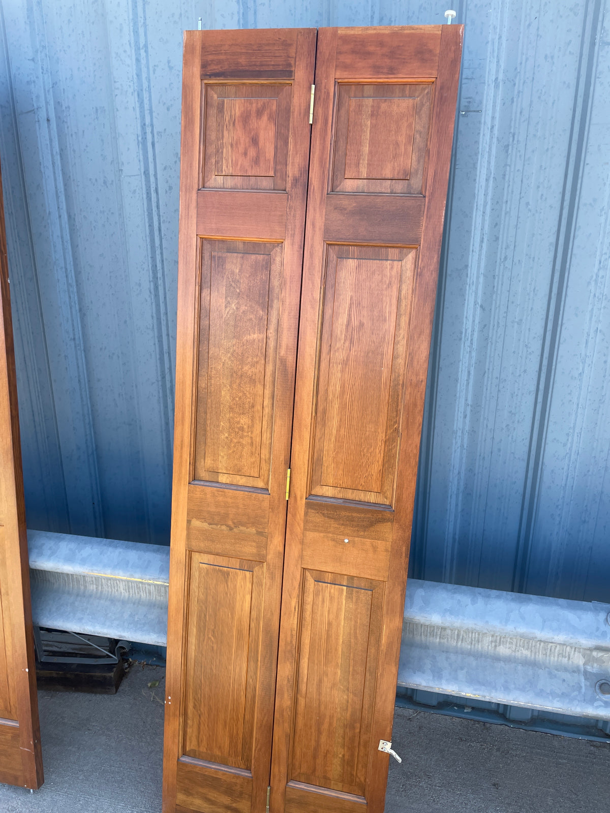 24x79 Interior Solid 6 Panel Bi-Fold Slab, Wood Finish