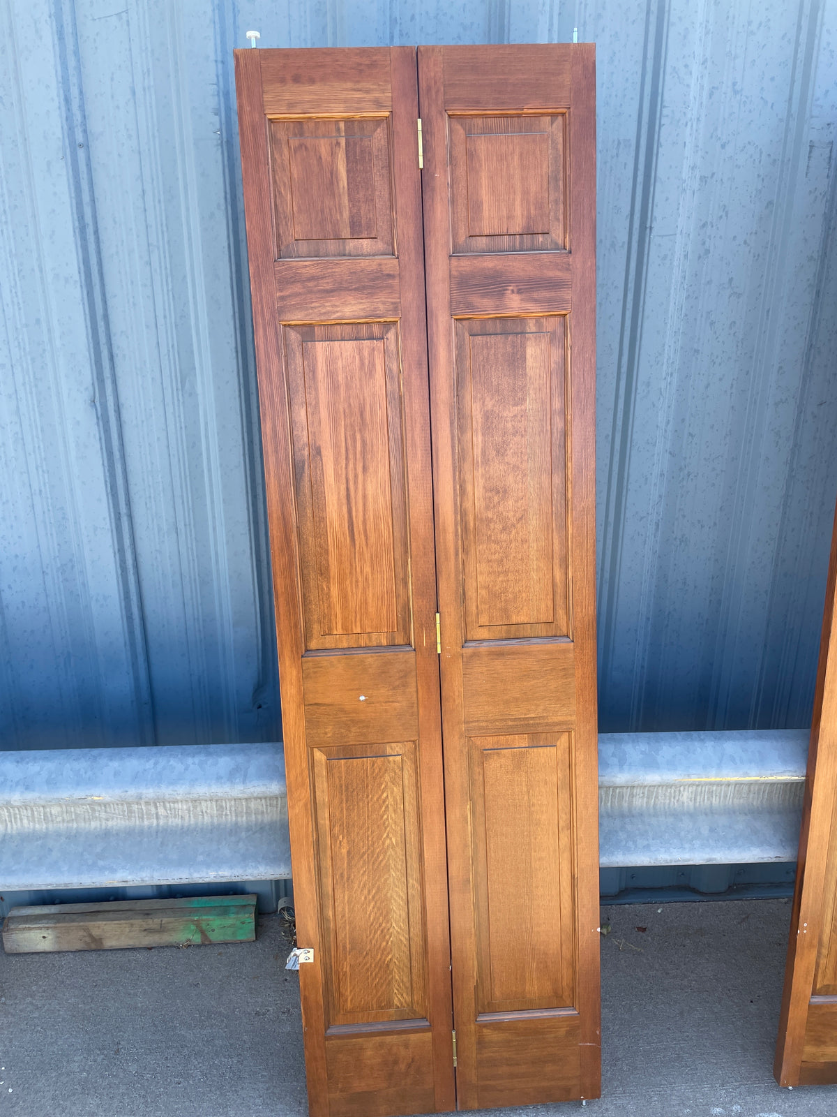 24x79 Interior Solid 6 Panel Bi-Fold Slab, Wood Finish