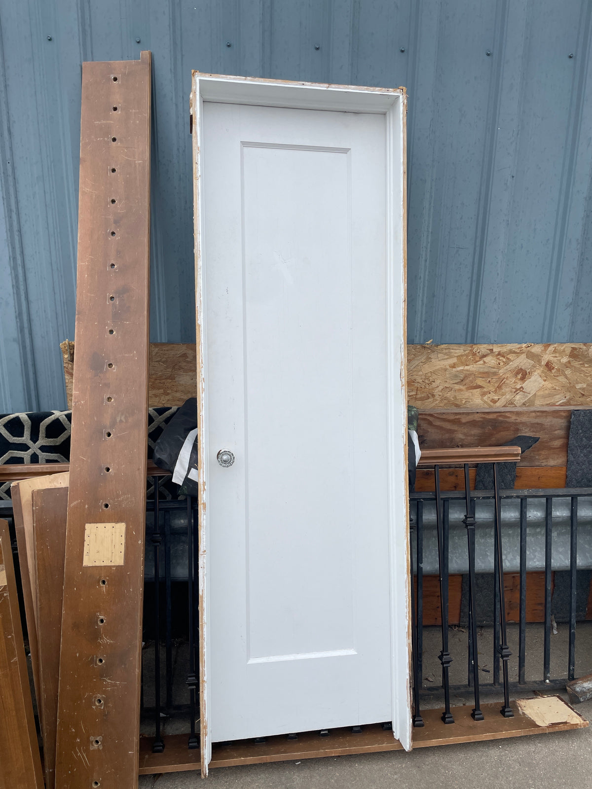 24x78 LHS Interior Solid 1 Panel Prehung, White