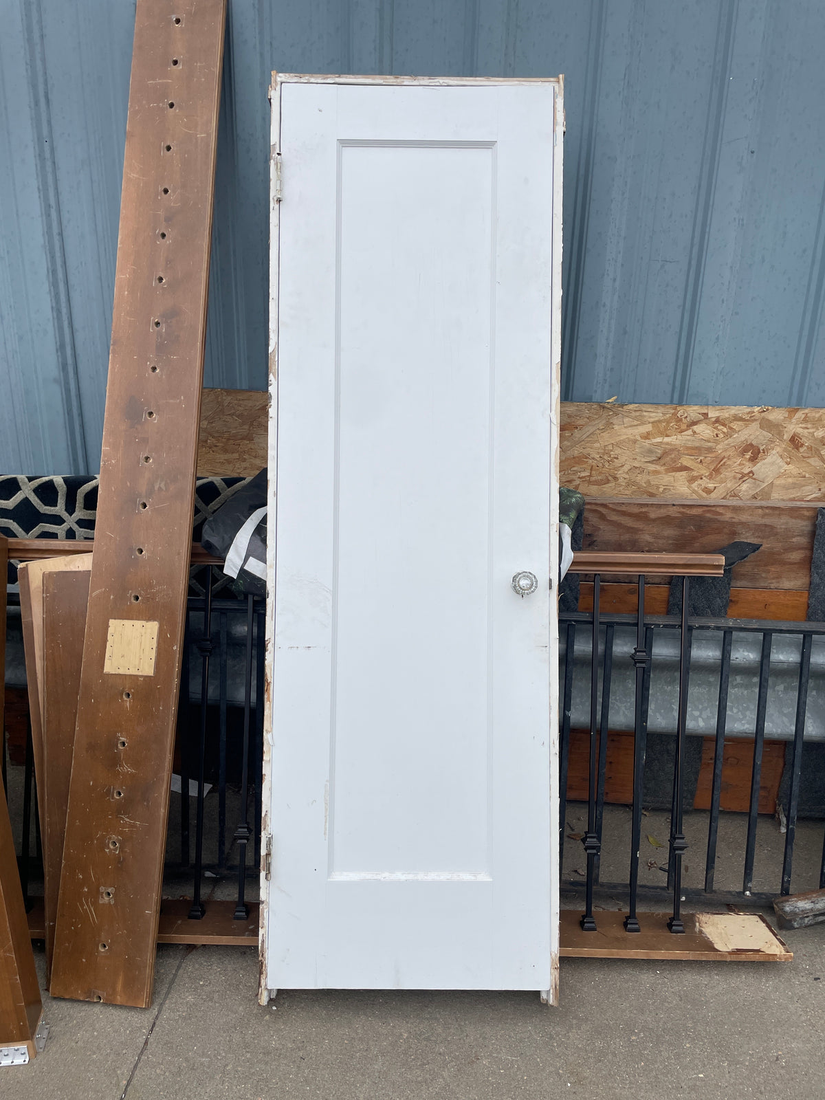 24x78 LHS Interior Solid 1 Panel Prehung, White