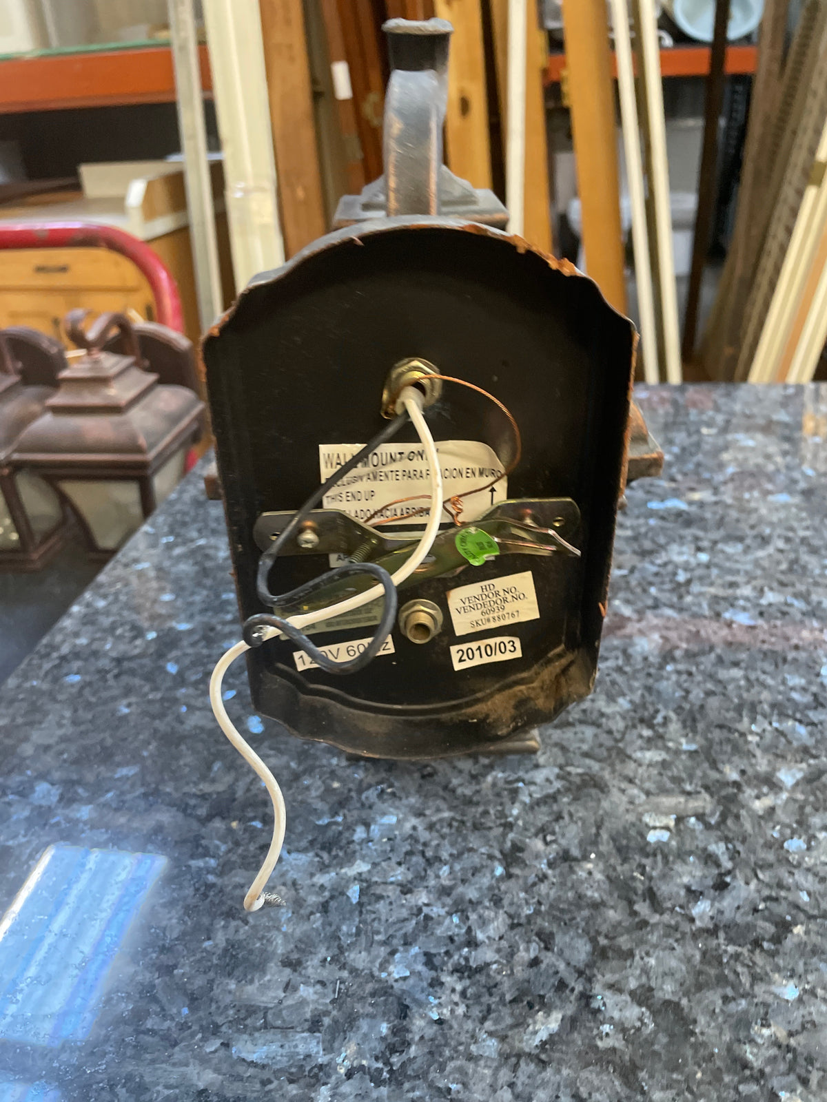 Reclaimed Modern Outdoor Lantern Light, Brushed Bronze