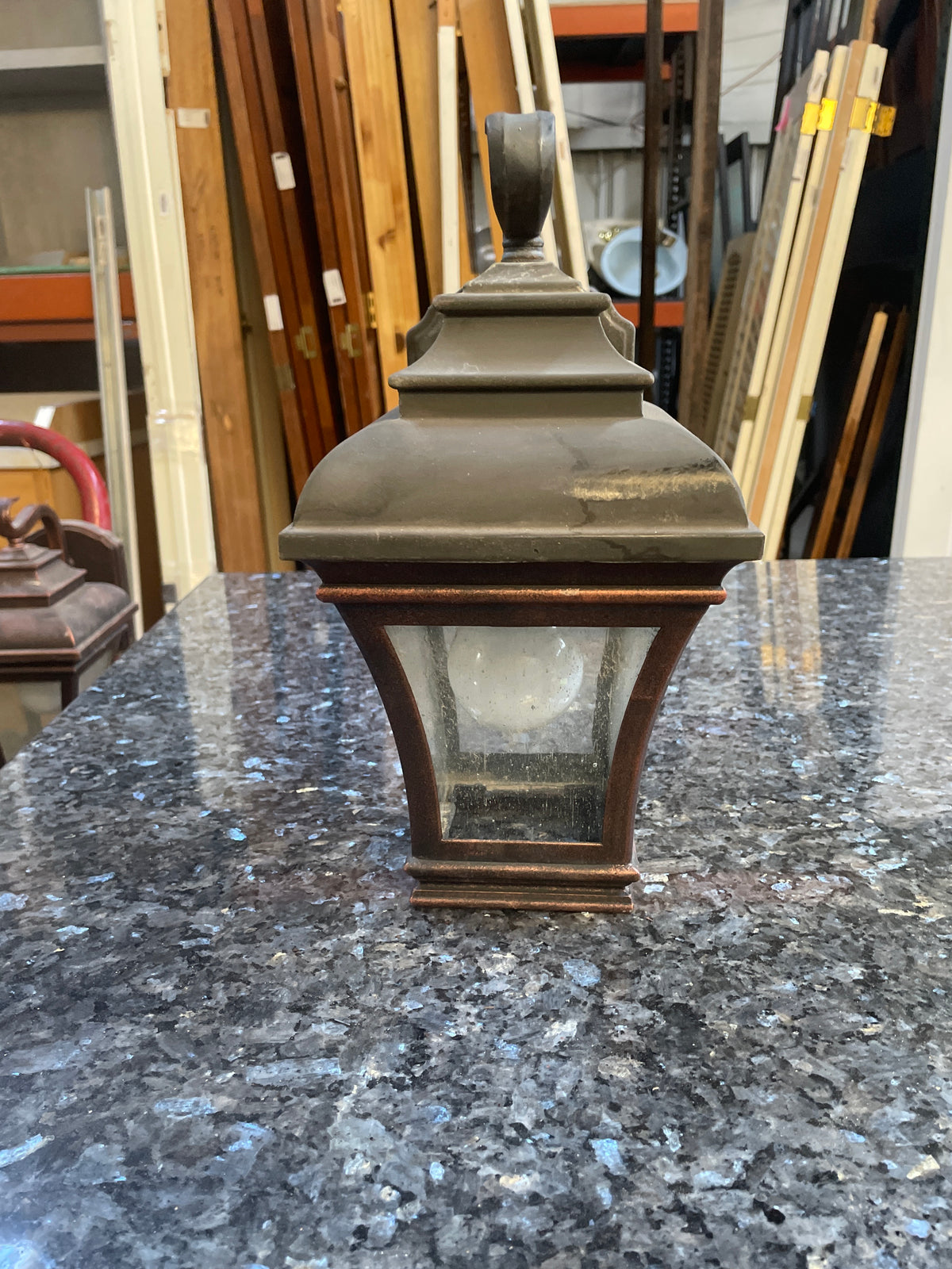 Reclaimed Traditional Wall Sconce, Frosted Glass Shade