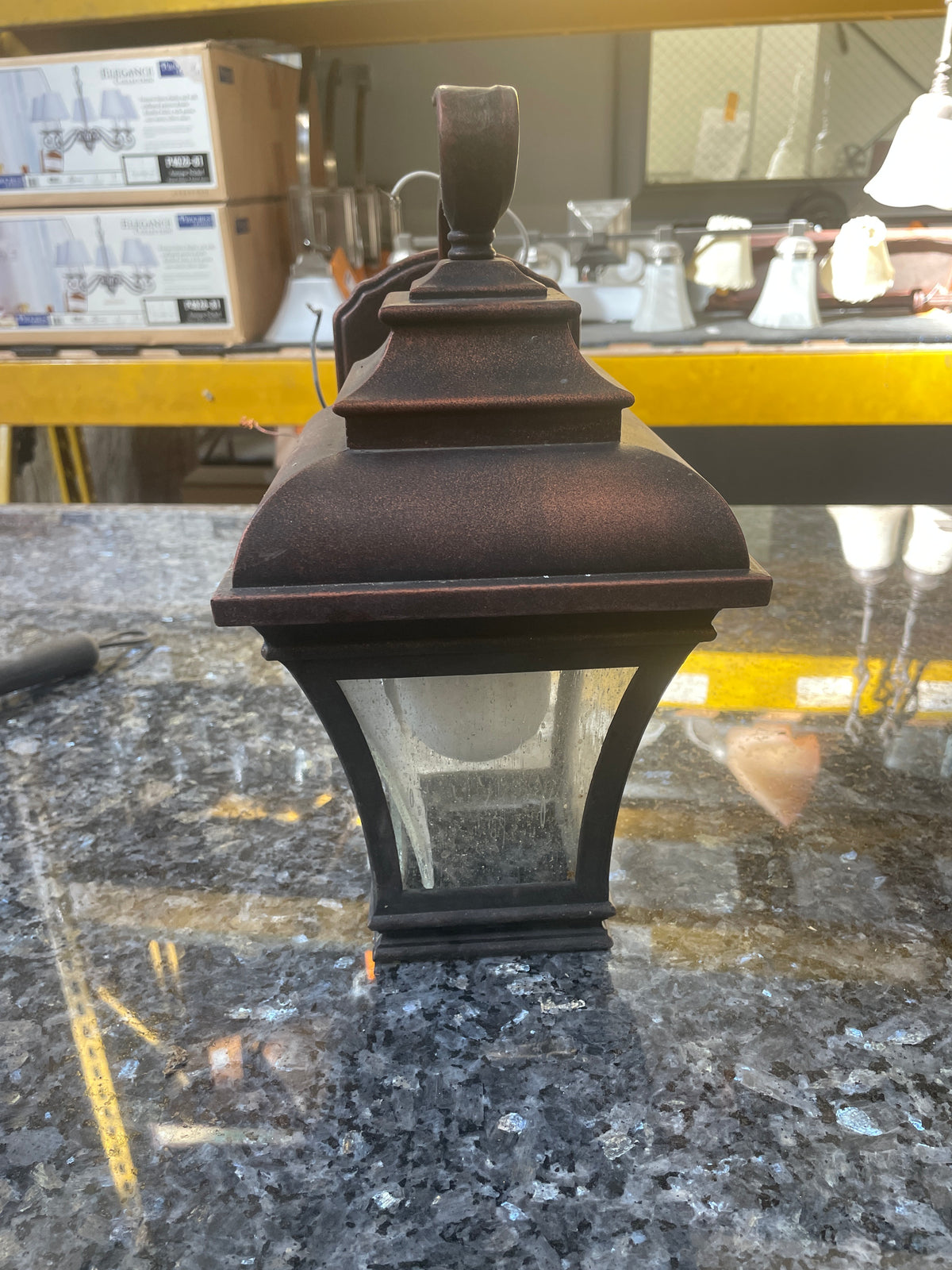 Reclaimed Traditional Wall Sconce, Frosted Glass Shade