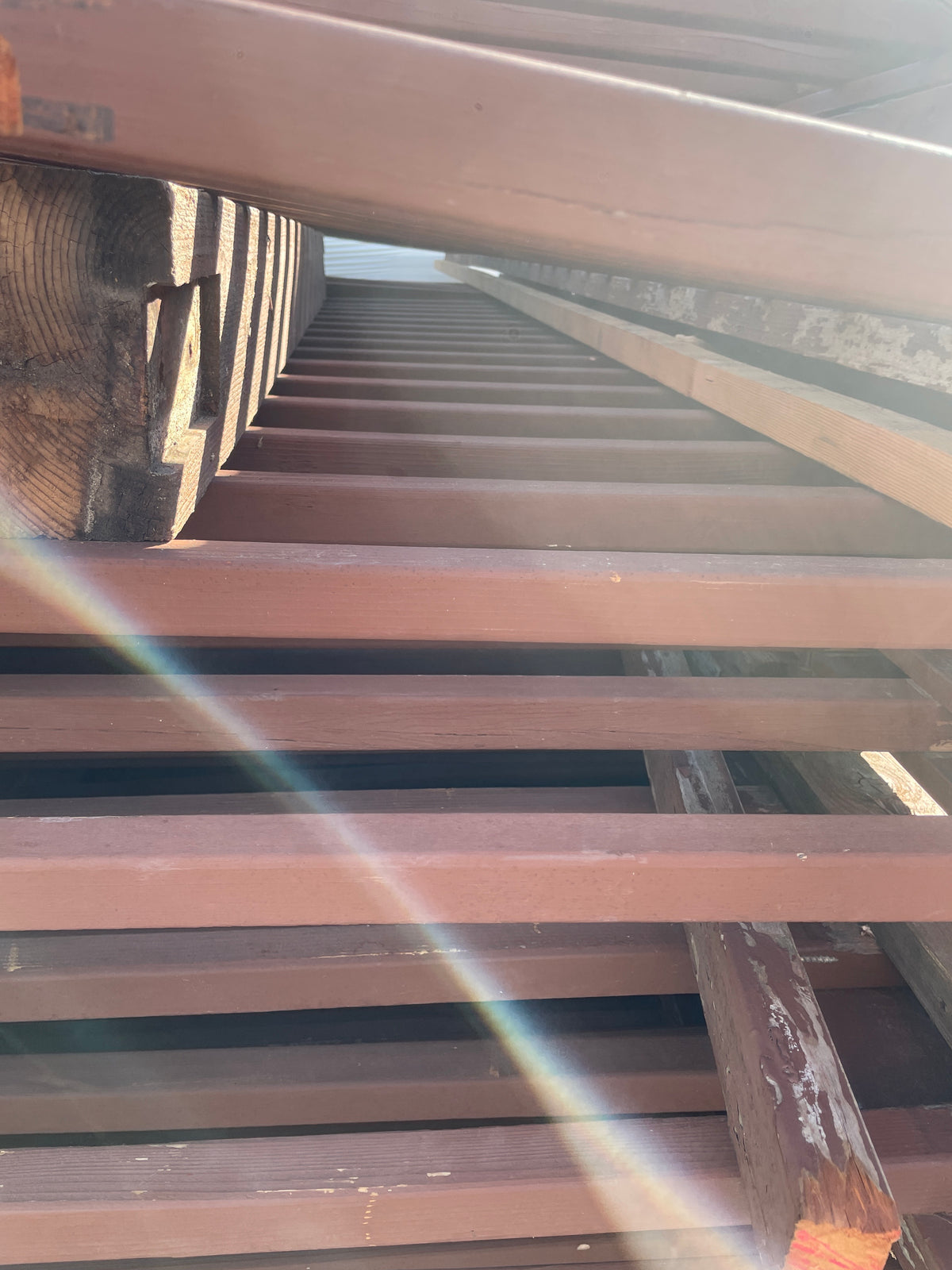Reclaimed Wood Railing Sections, 10 Pieces, Mixed Lengths to 14.5 Ft