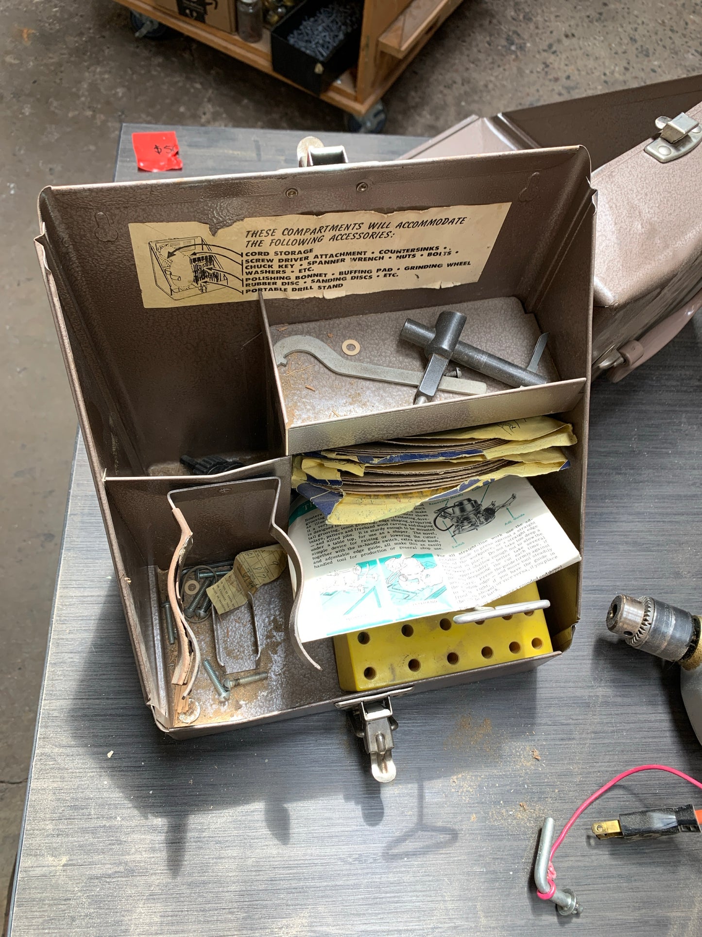Vintage Black & Decker VSR Drill in Craftsman Case – Metal Box w/ Bits & Accessories [624.02]