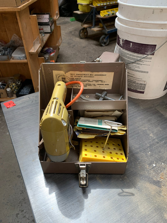 Vintage Black & Decker VSR Drill in Craftsman Case – Metal Box w/ Bits & Accessories [624.02]