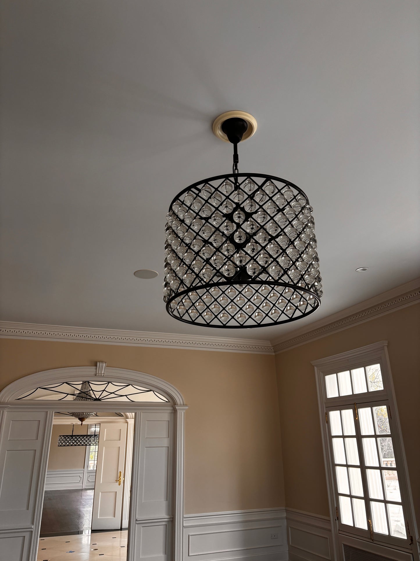 Timothy Oulton for Restoration Hardware Crystal Orb Chandelier
