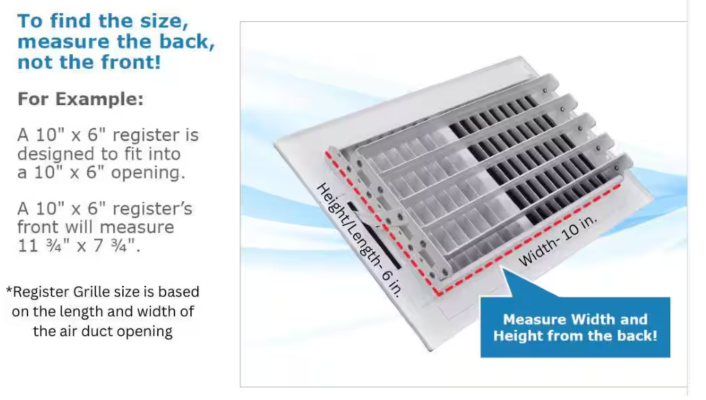 4 in. x 9 1/2 in. 2 Way Steel Floor Register in Brown [1002.60]