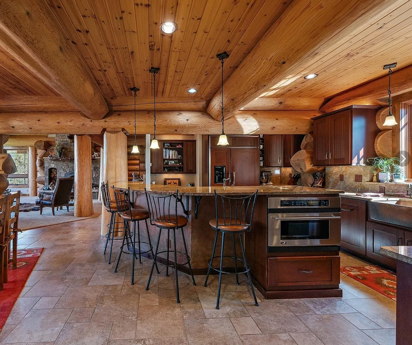Custom Plywood Kitchen Cabinet Set with Decorative Hardware [#312.01]