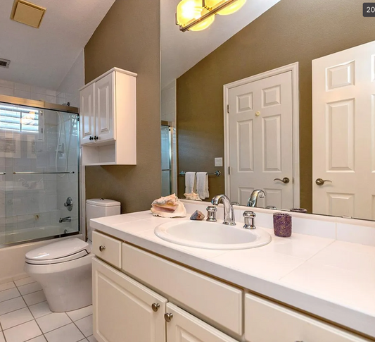 Over Toilet Cabinet, White Finish [#E414.01]