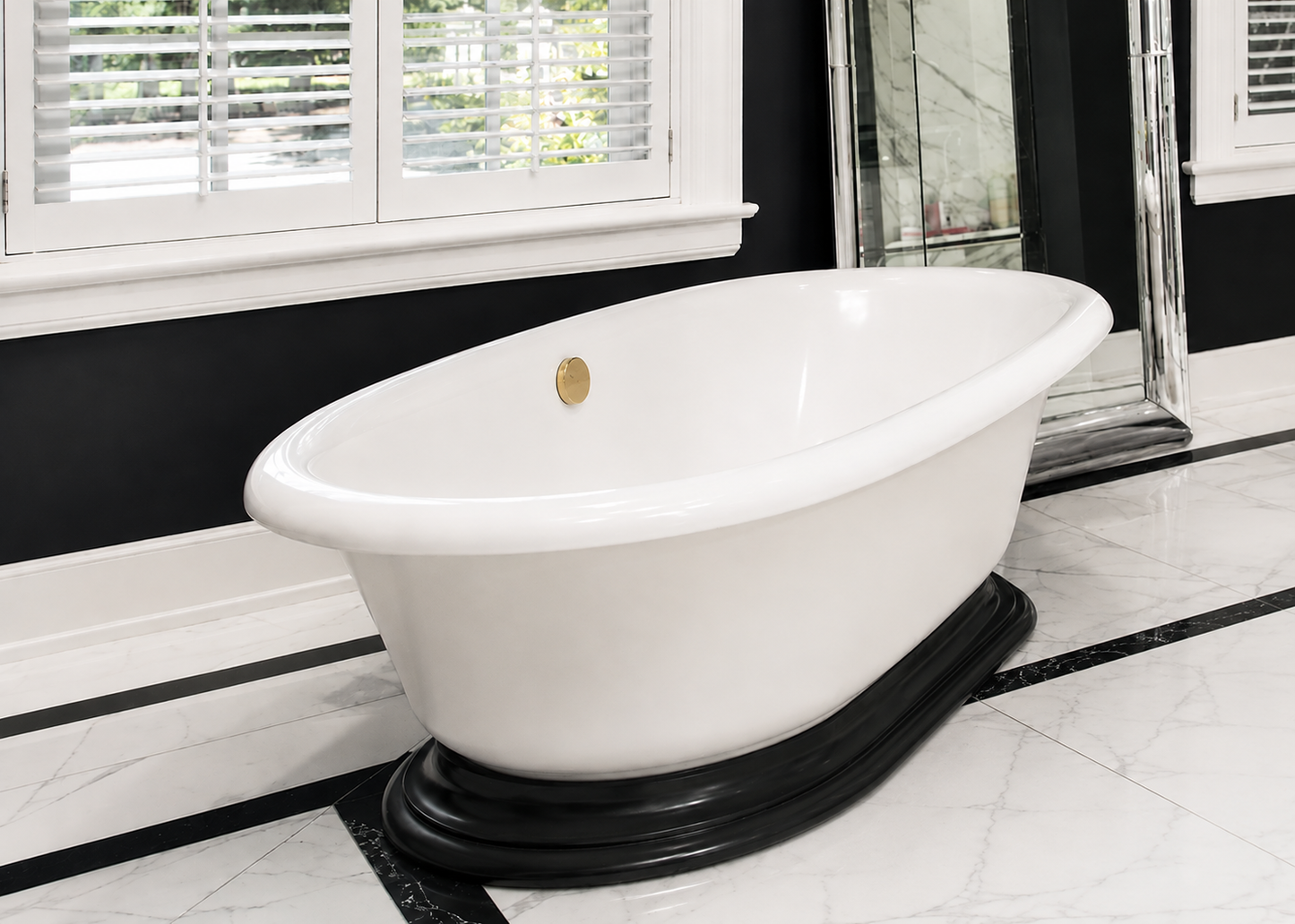 Reclaimed Soaking Tub, 6 Foot White