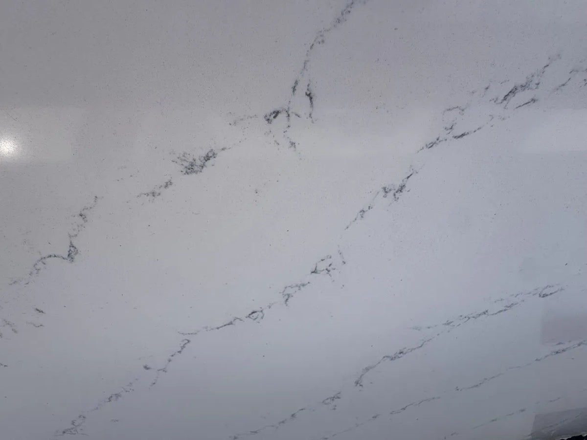 White Quartz Countertops, Set of 4 Engineered Stone Tops